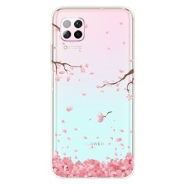 zadný kryt Huawei - ART Silikónový kryt Huawei P40 Lite CHERRY BLOSSOM
