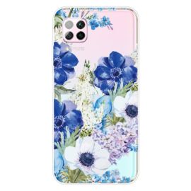 zadný kryt Huawei - ART Silikónový kryt Huawei P40 Lite FLOWERS