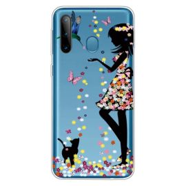 zadný kryt Samsung Galaxy A21 - ART Silikónový kryt Samsung Galaxy A21 GIRL