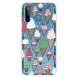 zadný kryt Samsung Galaxy A21 - ART Silikónový kryt Samsung Galaxy A21 ICE CREAM