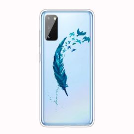 zadný kryt Samsung - ART Silikónový kryt Samsung Galaxy A41 FEATHER