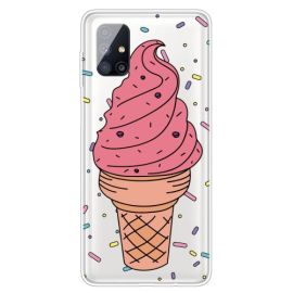 zadný kryt Samsung Galaxy M51 - ART Silikónový obal Samsung Galaxy M51 STRAWBERRY ICE CREAM