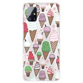zadný kryt Samsung Galaxy M51 - ART Silikónový kryt Samsung Galaxy M51 ICE CREAM