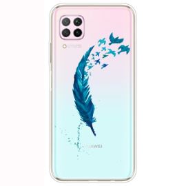 zadný kryt Huawei - ART Silikónový kryt Huawei P40 Lite FEATHER