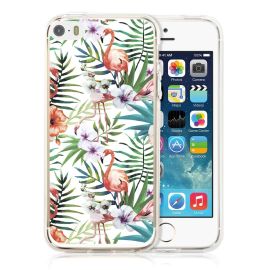 zadný kryt iPhone 5 / iPhone 5S / SE - PROTEMIO MY ART kryt Apple iPhone 5 / 5S / SE FLAMINGOS (009)