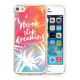 zadný kryt Kryty na mobil - PROTEMIO MY ART kryt Apple iPhone 5 / 5S / SE NEVER STOP DREAMING (028)