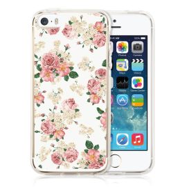 zadný kryt iPhone 5 / iPhone 5S / SE - PROTEMIO MY ART kryt Apple iPhone 5 / 5S / SE PINK ROSES (016)
