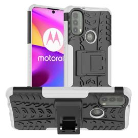zadný kryt Motorola Moto E40 - STAND Extra odolný obal Motorola Moto E20 / E30 / E40 biely