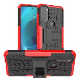 zadný kryt Motorola Moto G71 5G - STAND Extra odolný obal Motorola Moto G71 5G červený