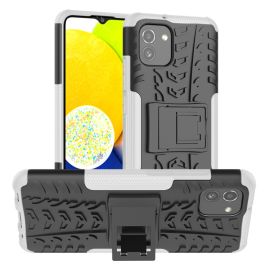 zadný kryt Samsung Galaxy A03 - STAND Extra odolný obal Samsung Galaxy A03 biely