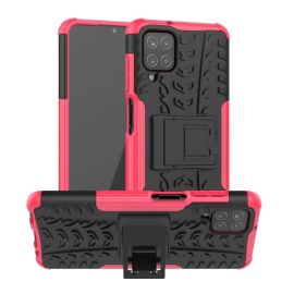 zadný kryt Samsung Galaxy M12 - STAND Extra odolný obal Samsung Galaxy A12 / M12 ružový