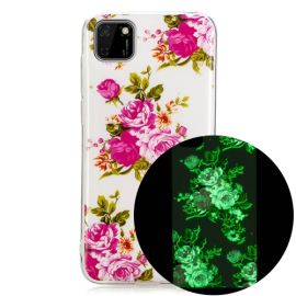 zadný kryt Huawei Y5p - ART TPU Svietiaci obal Huawei Y5p ROSES