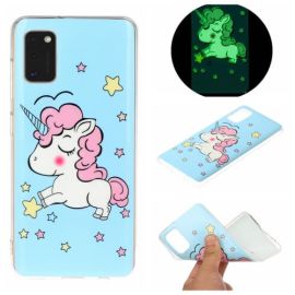 zadný kryt Samsung - ART TPU Svietiaci kryt Samsung Galaxy A41 UNICORN