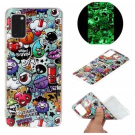 zadný kryt Samsung - ART TPU Svietiaci kryt Samsung Galaxy A41 RUBBISH