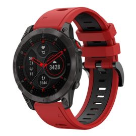 remienok na hodinky Garmin Epix 2 (2. generácia) - DOUBLE - COLOR RUBBER Remienok pre Garmin Epix Gen 2 (2. generácia) červený