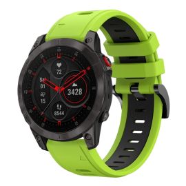 remienok na hodinky Garmin Epix 2 (2. generácia) - DOUBLE - COLOR RUBBER Remienok pre Garmin Epix Gen 2 (2. generácia) svetlozelený