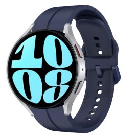 remienok na hodinky Samsung Galaxy Watch6 40mm - SILICONE Remienok pre Samsung Galaxy Watch6 Classic (47mm / 43mm) a Watch6 (44mm / 40mm) tmavomodrý