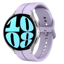 remienok na hodinky Samsung Galaxy Watch6 40mm - SILICONE Remienok pre Samsung Galaxy Watch6 Classic (47mm / 43mm) a Watch6 (44mm / 40mm) fialový