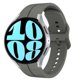 remienok na hodinky Samsung Galaxy Watch6 40mm - SILICONE Remienok pre Samsung Galaxy Watch6 Classic (47mm / 43mm) a Watch6 (44mm / 40mm) tmavošedý