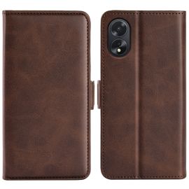 peňaženkové / vyklápacie puzdro Oppo A38 - SIDE Peňaženkové puzdro pre Oppo A38 tmavohnedé