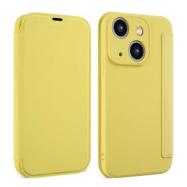 zaklápacie puzdro Apple iPhone 15 - SOFTY Zaklápací obal pre Apple iPhone 15 žltý