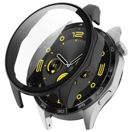 obal na hodinky Huawei Watch GT 4 46mm - PC FULL COVER Plastový kryt so sklom pre Huawei Watch GT 4 46mm čierny