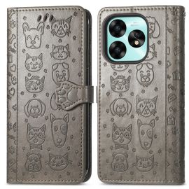 peňaženkové / vyklápacie puzdro Umidigi A15 - ART ANIMALS Peňaženkový obal pre Umidigi A15 šedý