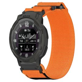 remienok na hodinky Garmin Instinct Crossover Solar - NYLON remienok pre Garmin Instinct Crossover Solar oranžový