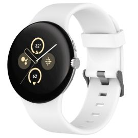 remienok na hodinky Google Pixel Watch - SILICONE Vymeniteľný remienok pre Google Pixel Watch 4 45mm / Pixel Watch 3 45mm biely