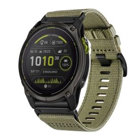 remienok na hodinky Garmin Enduro 3 - CANVAS Vymeniteľný remienok pre Garmin Enduro 3 ARMY GREEN