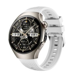 remienok na hodinky Huawei Watch 5 46mm - STRIPS Vymeniteľný remienok pre Huawei Watch 5 46mm biely