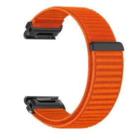 remienok na hodinky Garmin Forerunner 970 - NYLON QUICK FIT Vymeniteľný remienok pre Garmin - šírka 22mm oranžový