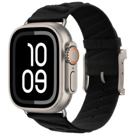 remienok na hodinky Apple Watch SE 3 44mm - TWILL BAND Nylonový remienok pre Apple Watch 44 / 45 / 46 / 49mm čierny
