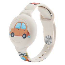Apple AirTag - CARTOON Detský silikónový remienok na AirTag CAR