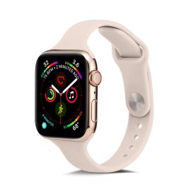 remienok na hodinky Apple Watch 6 / SE/ 5 / 4 40mm / 1/2/3 38mm - THIN Silikónový remienok Apple Watch 9 / 8 / 7 (41mm) / 6 / SE / 5 / 4 (40mm) / 3 / 2 / 1 (38mm) PINK SILTY