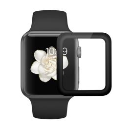 sklo / fólia Apple Watch - Tvrdené ochranné sklo Apple Watch 1 / 2 / 3 42mm čierne