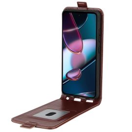 peňaženkové / vyklápacie puzdro Motorola Edge 30 - Vyklápacie puzdro Motorola Edge 30 hnedé