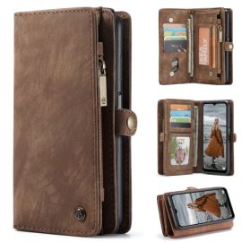 zaklápacie puzdro Samsung Galaxy A12 - WALLET Ochranný kryt s peňaženkou 2v1 pre Samsung Galaxy A12 / M12 hnedý