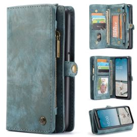 zaklápacie puzdro Samsung Galaxy A12 - WALLET Ochranný kryt s peňaženkou 2v1 pre Samsung Galaxy A12 / M12 modrý
