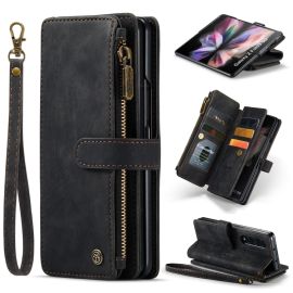 zaklápacie puzdro Samsung Galaxy Z Fold 3 5G - WALLET Ochranný kryt s peňaženkou 2v1 pre Samsung Galaxy Z Fold 3 5G čierny