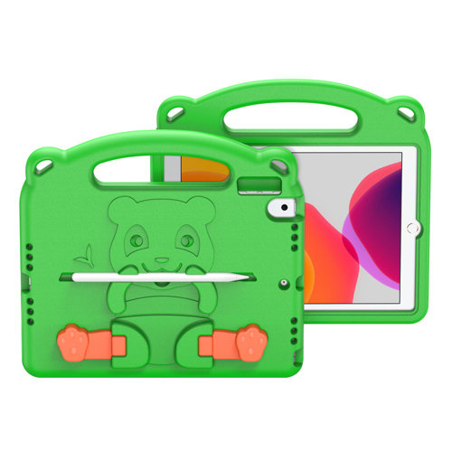 DUX PANDA Detský obal Apple iPad 10.2 2021 / 2020 / 2019 zelený