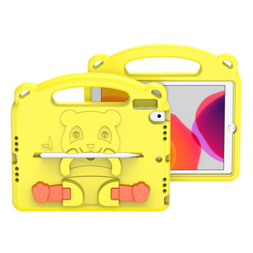 DUX PANDA Detský obal Apple iPad 10.2 2021 / 2020 / 2019 žltý