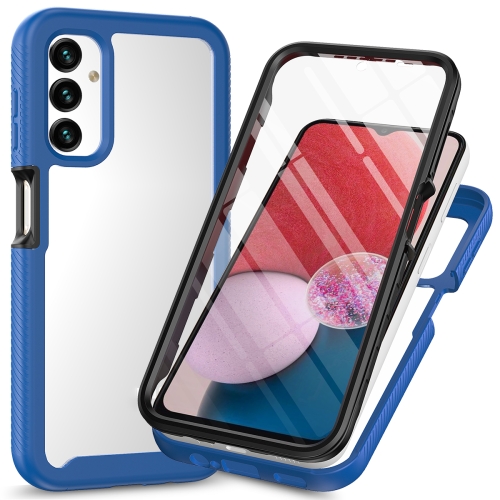 E-shop DUAL Obojstranný kryt s fóliou Samsung Galaxy A14 5G tmavomodrý