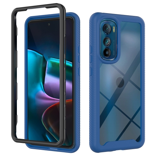 E-shop DUAL Obojstranný kryt pre Motorola Edge 30 tmavomodrý