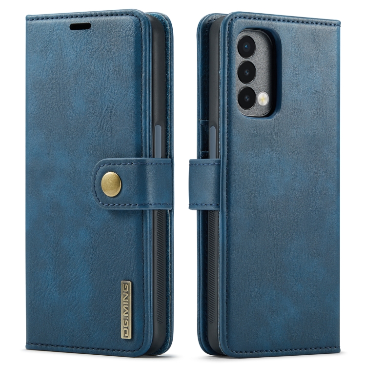 E-shop DG.MING Peňaženkový obal 2v1 OnePlus Nord N200 5G modrý
