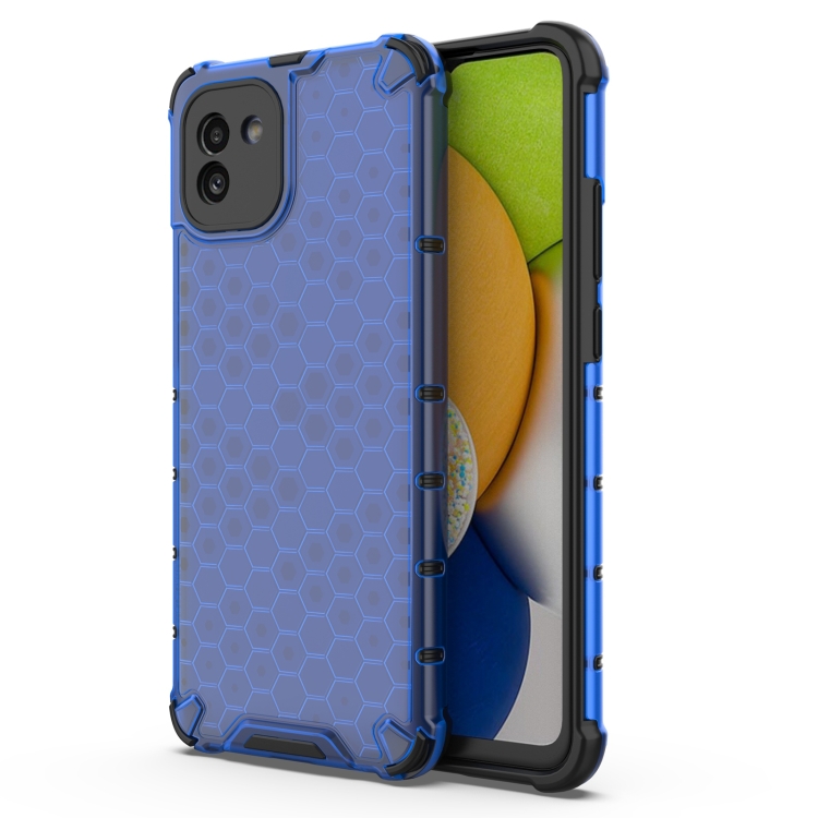 E-shop HONEYCOMB Ochranný kryt Samsung Galaxy A03 modrý