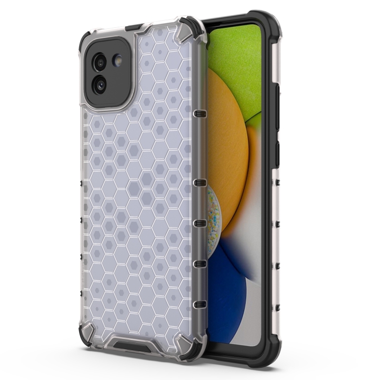 E-shop HONEYCOMB Ochranný kryt Samsung Galaxy A03 biely
