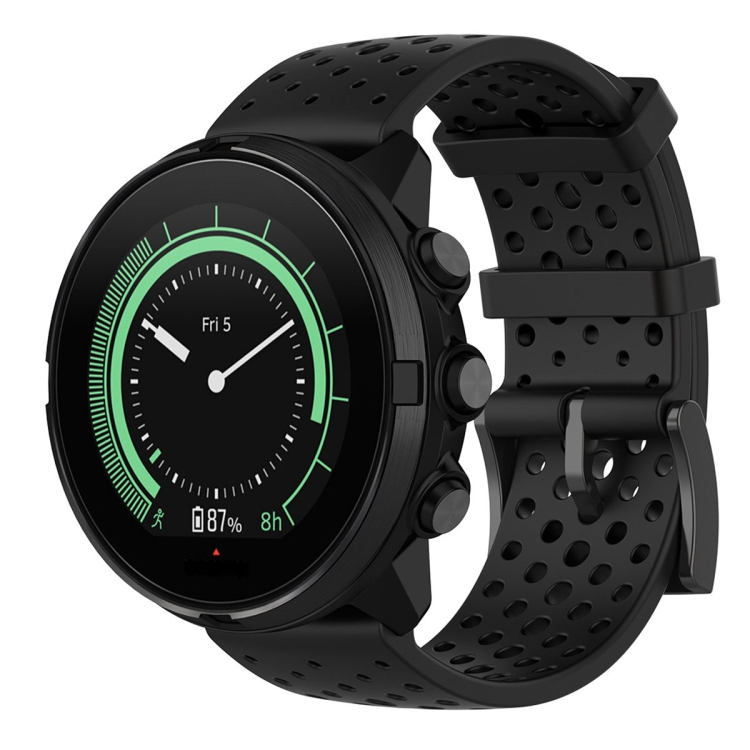 E-shop HOLE Silikónový remienok pre Suunto 9 / Suunto 7 / Suunto 9 Baro / Suunto Spartan Sport čierny