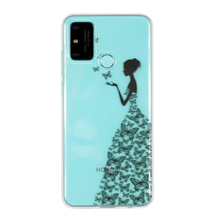 E-shop ART Silikónový kryt Honor 9A BUTTERFLIES AND GIRL