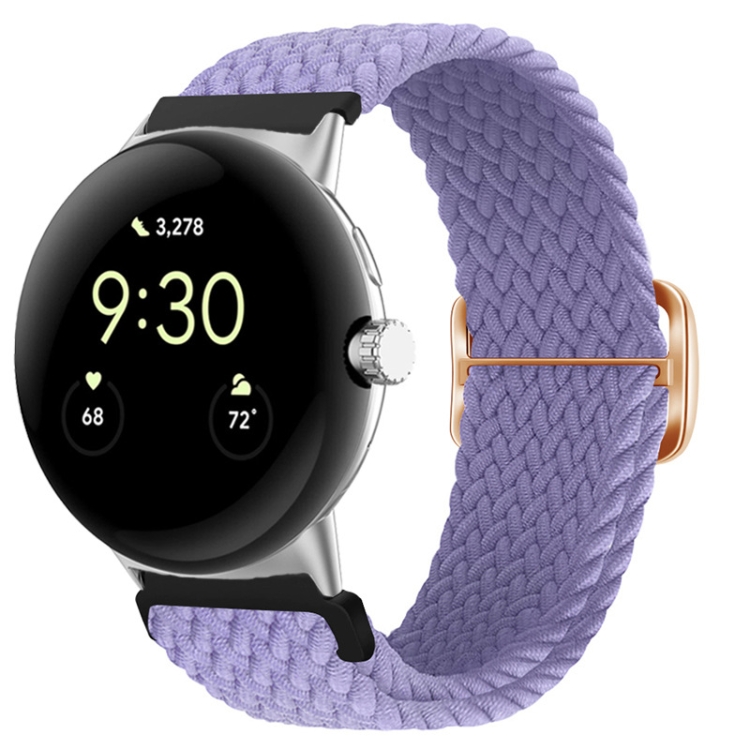 E-shop BRAIDED Nylonový remienok pre Google Pixel Watch / Pixel Watch 2 fialový